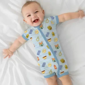 Ramadan Mubarak Family Matching Bamboo Shorty Zippy
