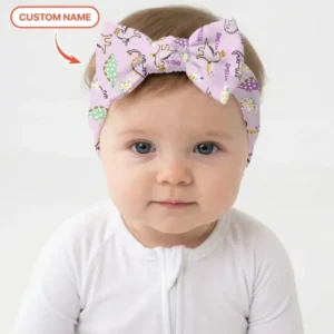 Custom Name Mardi Gras Saurus Headband
