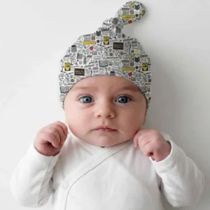 School Days Doodles Bamboo Knotted Hat
