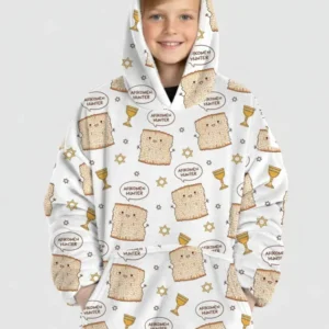 Afikomen Hunter Wearable Bamboo Blanket Hoodie