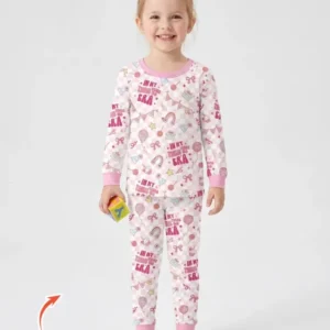Personalized In My Birthday Era Bamboo Two Piece Long Sleeve Pajama Set