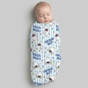 Guess What? Chicken Butt! swaddle blanket