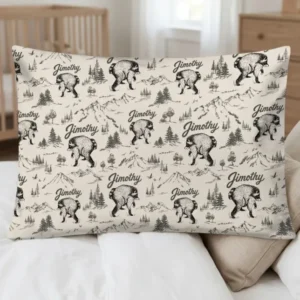 Vintage Jimothy Racoon Family Matching Bamboo Pillow Case