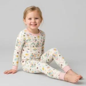 Little Ones To Him Belong Bamboo Two Piece Long Sleeve Pajama Set
