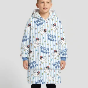 Guess What Chicken Butt! Bamboo Blanket Hoodie