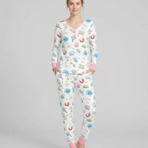 Science Fun Family Matching Bamboo Women Pajama Set