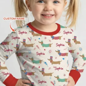 250 Years Of Freedom Bamboo Two Piece Long Sleeve Pajama Set