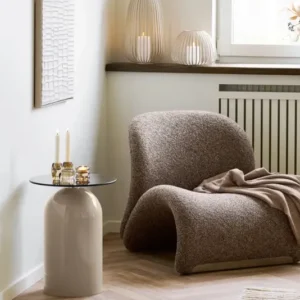 Lounge Sessel Eirvona - kuscheliger brauner Look