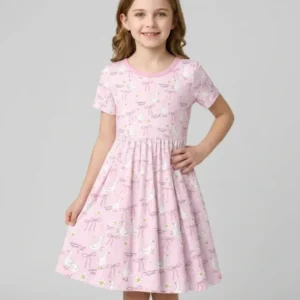 Jesus Loves You Silly Goose Bamboo Twirl Dress