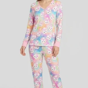 Kawaii Sprinkle Pastry Bamboo Women Pajama Set