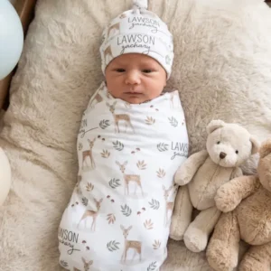 Woodland Fawn Dreams Bamboo Swaddle Blanket
