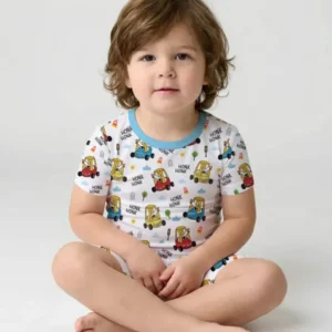 Honk Honk Silly Goose Bamboo Two Piece Short Sleeve Shorts Pajama Set