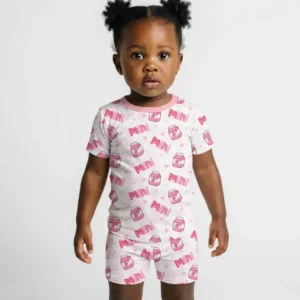 Mama & Mini Mother's Day 2026 Bamboo Two Piece Short Sleeve Shorts Pajama Set