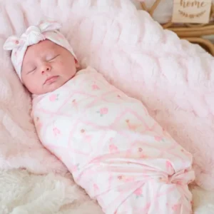 Blush Ballet Garden Bamboo Swaddle Blanket