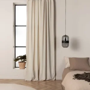 Gardinen-Set Verta – mit Mehrband-System in Beige & Moosgrün