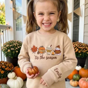 Tis The Season Embroidered Bamboo Crewneck Sweatshirt