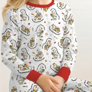 Just A String Cheese Mama Era Mommy & Me Bamboo Two Piece Long Sleeve Pajama Set