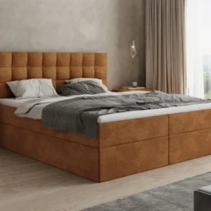 Boxspringbett Como in Cord mit Stauraum