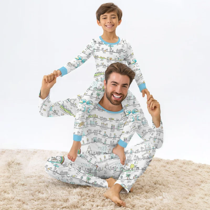 Bible Story Journey Family Matching Bamboo Men's Pajama Set