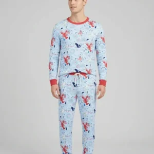 250 Summers Strong Matching Family Bamboo Men's Pajama Set