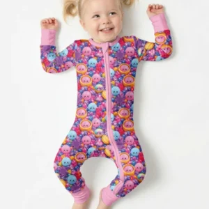 Rainbow Glitter Dumplings Bamboo Convertible Zippy