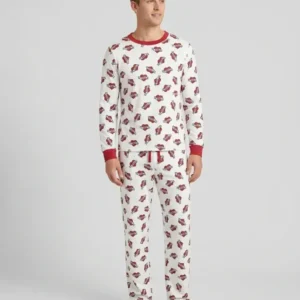 Old School Dad Hearts Daddy & Me Matching Bamboo Men's Pajama Set