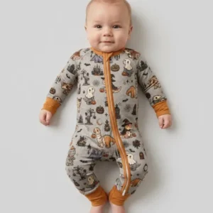 Vintage Halloween Dinosaur Bamboo Convertible Zippy