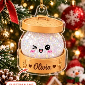 Cute Dumpbling Baby Personalized 1-Side Photo Acrylic Ornament