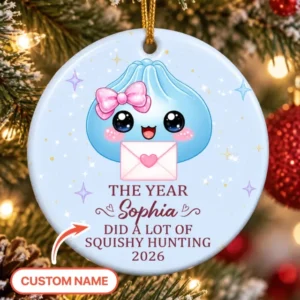 Cute Dumpling Baby Ceramic Ornament