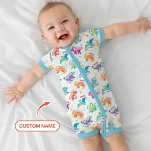 Fearfully & Wonderfully Made Custom Name Boy Bamboo Shorty Zippy