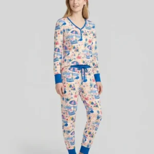 A Day At The Shore Bamboo Women Pajama Set