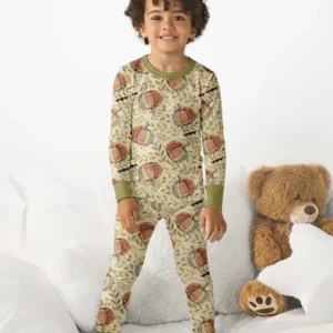 It's Football Season Bamboo Two Piece Long Sleeve Pajama Set