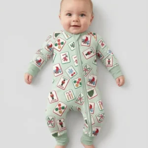 Christmas Mahjong Bamboo Convertible Zippy