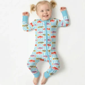 Preppy Fish Crew Bamboo Convertible Zippy