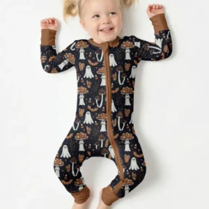 Retro Halloween Whimsy Bamboo Convertible Zippy