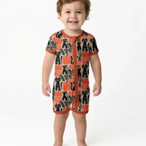 Halloween Cottage Core Bamboo Shorty Zippy