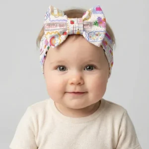Colorful Doodle School Headband