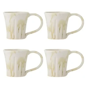 Becher-Set „Verdo“ – Grünes Steingut (4-teilig)