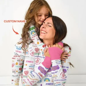 Daily Affirmations Matching Mommy & Baby Bamboo Women Pajama Set