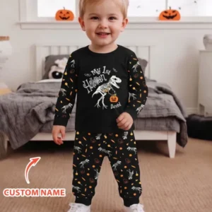 My First Halloween Dinosaur Bamboo Two Piece Long Sleeve Pajama Set