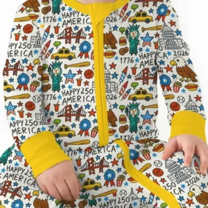 Doodle America 250th Anniversary Family Bamboo Convertible Zippy