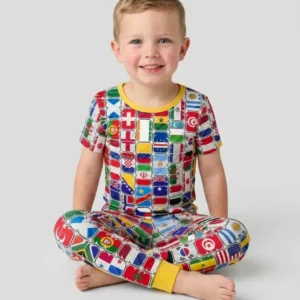 We Are 26 Family Matching Bamboo Two Piece Short Sleeve Pajama Set