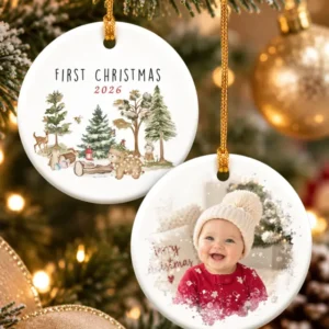 Baby's First Christmas Ceramic Ornament