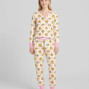 Sweet Study Capy Bamboo Women Pajama Set