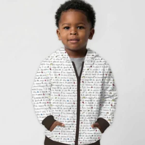 French Classroom Notes Bamboo Zip Hoodie