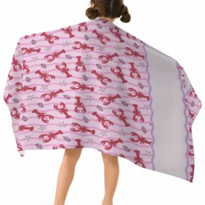 Sweet Lobster Waves Bamboo Beach Towel