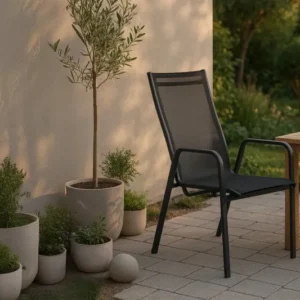 2er Set - Gartenstuhl Bossa aus Textilene/Aluminium