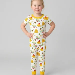 Lil Nacho Average Kid Bamboo Two Piece Short Sleeve Pajama Set