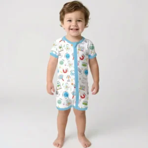 Science Fun Family Matching Bamboo Shorty Zippy
