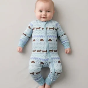 Dachshund Winter Fair Isle Bamboo Convertible Zippy